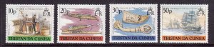 Tristan Da Cunha-Sc#434-7- id12-unused NH set-19th century whaling-Marine Life-