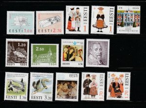 Estonia 274-287 Sets MNH Various