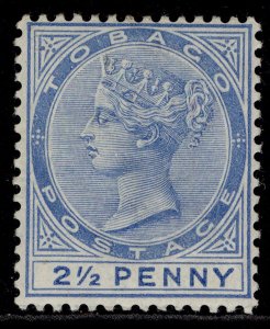 TOBAGO QV SG16b, 2½d ultramarine, LH MINT. Cat £17.