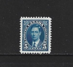 CANADA - #235 - 5c KING GEORGE VI MUFTI ISSUE MINT STAMP MNH