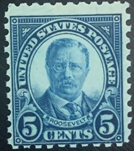 1925 Theodore Roosevelt US Stamp #586 MNH