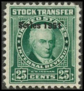 RD345 Mint VF NH Stock Transfer