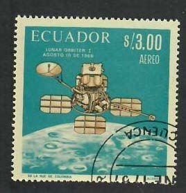 Ecuador;  Scott 758e; 1966; Precanceled; NH; Space