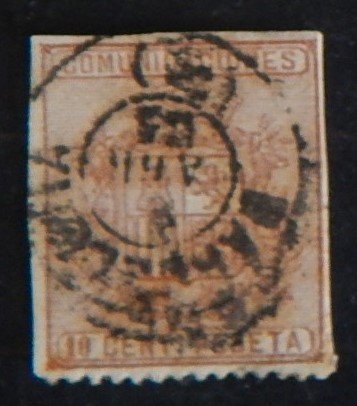 Spain, 1874 Coat of Arms, MC #145B (1833-T)