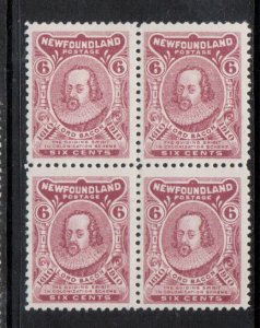 Newfoundland #92 Very Fine Mint Scarce Block - Three Never Hinged Stamps
