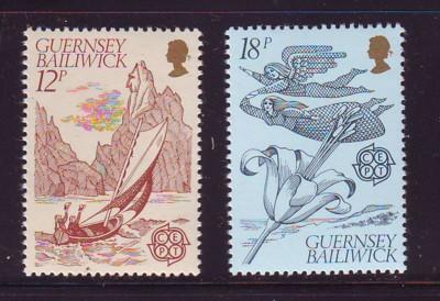 Guernsey Sc 222-3 1981  Europa stamps mint NH