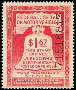 U.S. REV. MOTOR VEHICLE RV14  Mint (ID # 117676)