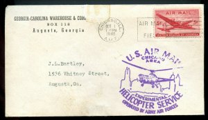 US Scott C32 on 1946 Experimental Helicopter Service Cover