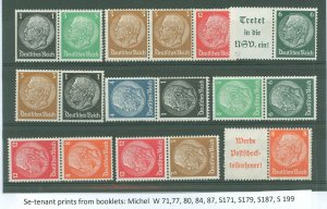 Germany #415/422 Mint (NH) Multiple