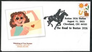 5804 - FDC - Thinking of You - Wally Jr.  Cachet - Boston 2026 Station