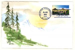 Art Cover - Orig Watercolor - New Mexico Statehood FDC