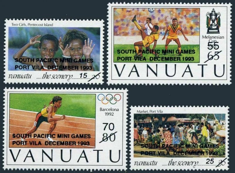 Vanuatu 619-622,MNH. South Pacific Mini Games 1993. 