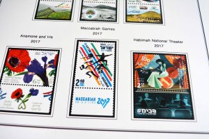 COLOR PRINTED ISRAEL [+TABS] 2011-2020 STAMP ALBUM PAGES (81 illustrated pages)