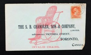 Canada Advertising Cover #41a Used on Amazing 1898  Front & Back Images