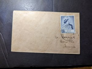 1949 British Fiji Souvenir Postcard Suva Local Use