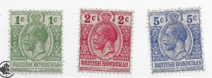 #85-87 British Honduras MH - CAT $9.15 Stamps