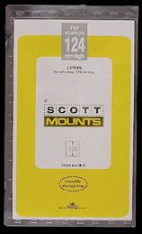 Scott Mounts Clear,176/124 mm (1 lot is a pkg 5) 01027C