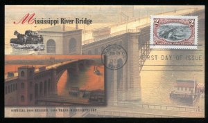 US 3209b 1898 Trans-Mississippi Reissue - 2c UA Fleetwood cachet FDC