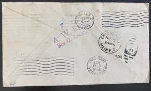 1929 Balboa Canal Zone Panama First Flight Airmail PS cover  to Chicago IL Usa