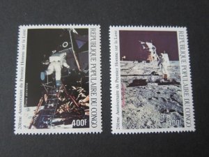 Congo 1989 Sc C398-9 space set MNH