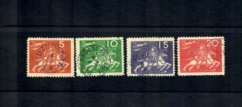 801i Sweden 1924 Horse & Airplane S.C. # 213-216 complete set used