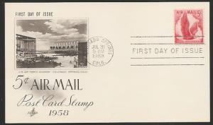 #C50 U/A ARTCRAFT FDC  Eagle