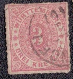 Wurttemberg - 49 1869 Used