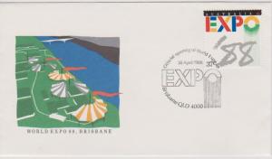 Australia 1988 Expo '88 SG1143 Expo Cover and Cancel