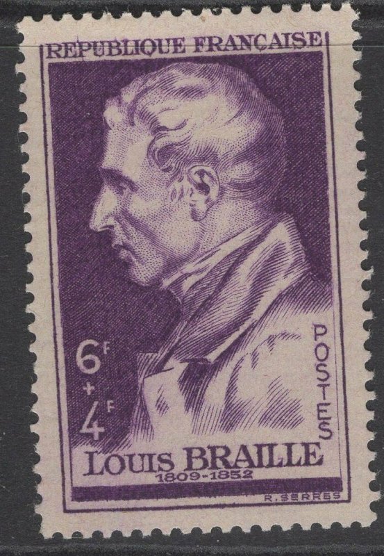 FRANCE SG1023 1948 LOUIS BRAILLE MNH