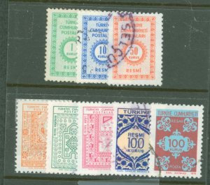 Turkey #098-103/O131/138  Multiple