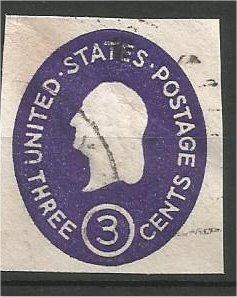 UNITED STATES, used Stationary and wrapper cut-outs.