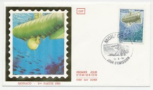 Cover / Postmark Monaco 1984 Submarine - Auguste Piccard