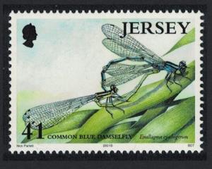 Jersey Common Blue Damselfly Dragonfly 41p SG#994