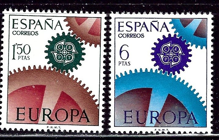 Spain 1465-66 MNH 1967 Europa    (ap2850)