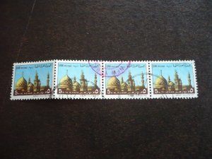 Stamps - Egypt - Scott# 818 - Used Strip of 4 Stamps