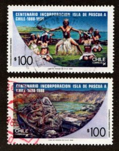 Chile #793-794 used