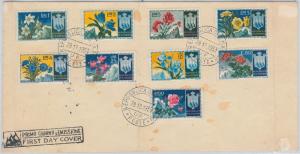 55503 - SAN MARINO - POSTAL HISTORY:   FDC COVER 1956  FLOWERS