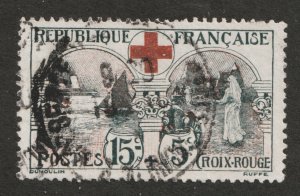 1918 France Sc# B11 (semi postal) Benefiting the Red Cross. Used Cv$60.00