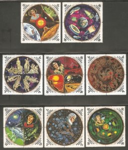 BURUNDI Sc# 431 - 434 C183 - C186 MNH FVF Set8 x 4Block Space Planet Copernicus