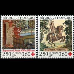 FRANCE 1994 - Scott# B662-3 Tapestries Set of 2 NH