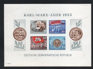 German Democratic Rep.  146 Mint hinged Souviner Sheet