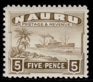 NAURU GV SG33A, 5d brown, VLH MINT.