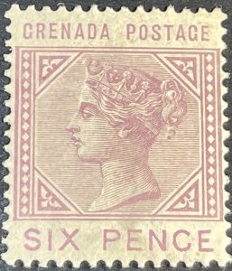 GRENADA # 24-MINT/HINGED--SINGLE--RED/LILAC--1883