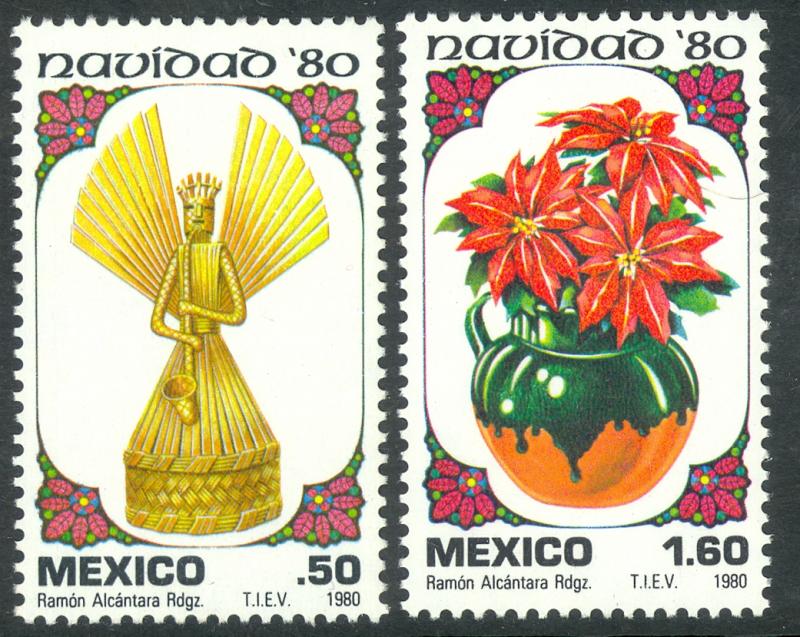 MEXICO 1980 CHRISTMAS Set Sc 1217-1218 MNH