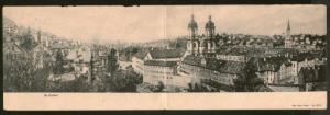 Switzerland 1906 St. Gallen Overview Architecture Giant Used View Post Card R...