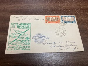 KAPPYS NEW CALEDONIA 1940 FIRST FLIGHT COVER NEW CALEDONIA - CANTON ISLAND  AV56