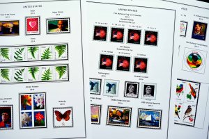 COLOR PRINTED U.S.A. 2011-2020 STAMP ALBUM PAGES (101 illustrated pages)