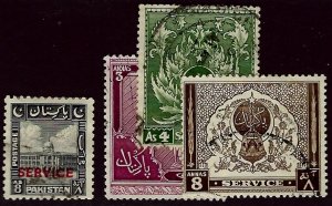 Pakistan SC O31-O34 Used F-VF SCV$35.00...Worth a close look!