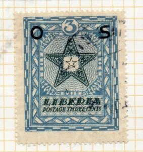 Liberia 1923 Early Issue Fine Used 3c. Optd NW-173997