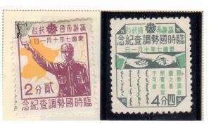 MANCHUKUO 134-5 MH Census taker & form